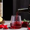 Copa de Vino de Plástico Desechable Más Vendida de Amazon, Copa de Huevo Rayada, Copa de Vino sin Tallo de Gran Capacidad, Copa de Vino Tinto, Copa de Champán