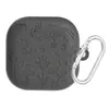 Funda protectora de silicona adecuada para Samsung Buds4/Buds4Pro con patrón de grabado floral, funda suave Bluetooth anticaídas