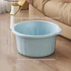 Cubeta para Pediluvio Hogareña de Gran Capacidad Espesa y Profundizada Cubeta de Plástico para Pediluvio Masajeador Elevada por Encima de la Pantorrilla