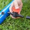 Válvula de Desvio para Tubo PE 25 com Almofada de Borracha em Forma de I Soquete de Perfuração Interruptor Microaspersor Conexões para Tubos de Irrigação por Gotejamento