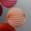 Lanterna Bola Melancia Cor Sólida Dobrável Lanterna Origami Decoração Pendurada Sala de Casamento Decoração de Casamento Lanterna de Papel Melancia