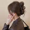 Presilha de cabelo marrom estilo francês para mulheres, moderna e versátil, com toque de luxo, presilha de tubarão, novo modelo 2026, acessório de cabelo tipo garra Maillard