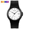 Reloj de cuarzo impermeable para estudiantes, estilo coreano, simple, de tendencia blanca, con movimiento rojo y pequeño para hombres y mujeres.
