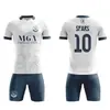 Conjunto de Uniforme de Futebol para Sublimação, Equipamento Completo Personalizado para Competição e Treinamento, Camisas Estampadas para Liga Universitária