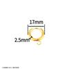 Aretes de aro de soldadura joyería de acero inoxidable accesorios DIY para hombres y mujeres aretes colgante borla moda redondos accesorios para la oreja