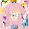 Adorable y Linda Camiseta de Manga Corta para Niñas, Top de Algodón Puro con Dibujos Animados Lindos de Starlight, Camiseta Básica Casual de Verano para Niñas Pequeñas