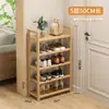Zapatero multicapa para uso doméstico, zapatero estrecho para la entrada, ahorrador de espacio, zapatero compacto y simple