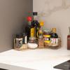 Estantería de Almacenamiento para Botellas de Condimentos de Cocina Estilo Nórdico de Lujo Ligero Shuangqing Estante de Esquina para Acabado de Encimera de Cocina 3401
