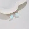 Serie de Lunares Oso Estilo Fresco de Verano Pendientes Moda y Elegancia Accesorios para Orejas Pendientes de Aguja de Plata de Ley 925 con un Toque de Alta Gama