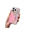 Chica de la Tierra con Brillo es adecuada para funda de teléfono iPhone 18, linda Apple 17 Pro Max, 16 con cadena para colgar, 15 funda rígida