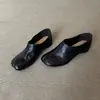 ¡Novedades de Primavera! Zapatos Retro de Casco de Cerdo con Dedos Divididos para Mujer, Nuevo Estilo Casual 2026, Aumentadores de Altura, Zapatos de Cuero de Tacón Bajo de Doble Uso