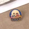 Insignia de dibujos animados del Festival de Medio Otoño, lindo broche acrílico, colgante para mochila, un pequeño regalo para niños, accesorio decorativo