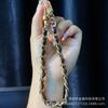 Cordão de Couro Pequeno Xiangfeng Moda Versátil Cor Sólida Cordão para Celular de Pulso Corrente para Celular Novo Senso Avançado Chaveiro