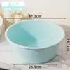 Bacia Plástica para Uso Doméstico, Bacia para Lavar Vegetais, Banheiro de Dormitório Estudantil, Bacia para Lavanderia e Imersão dos Pés, Bacia Espessa Extra Grande Atacado