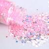 Lantejoulas Brilhantes Coloridas como Doces, Resina de Cristal para Joias Artesanais DIY, Mahjong de Areia Líquida a Laser