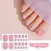 Pegatinas para Uñas y Pies Zhengxiang Transfronterizas Europeas y Americanas, Brillo de Color Sólido, Pegatinas de Uñas de Lujo Ligero, Pegatinas de Dedos de Pie de Cobertura Completa, Lote Mixto, Iridiscente