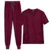 Amazon Ropa de Manga Corta para Lavado de Manos en Quirófano Tops para Mujer Camiseta Corta Ropa de Trabajo Enfermera Cirujano Bata de Aislamiento Ropa de Trabajo