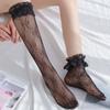 Meias JK Jacquard Estilo Japonês Meias de Meia-Cana Anime Meias Lolita de Renda Meias Lolita de Renda Meias de Bezerro Meias Curtas para Mulheres