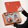 Estufa de Alcohol Cultural y Creativa de la Ciudad Prohibida, Cafetera de Té, Juego Completo para Preparar Té Kung Fu, Regalo Empresarial para el Festival de Mediados de Otoño