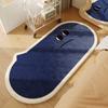 Tapete de Cashmere Falso Engraçado para Casa Quarto Tapete de Cabeceira Casa Quarto de Crianças Resistente à Sujeira Antiderrapante Espessado Macio Tapete de Chão