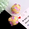 Cuentas Acrílicas Pintadas a Mano de Dibujos Animados Decoración Colgante para Coche Accesorios DIY Cuentas de Agujero Recto Cadena para Teléfono DIY Llavero Accesorios para Cadena de Bolso