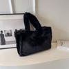 Bolso Grande de Moda para Viajes Diarios Mujer 2023 Nuevo de Moda Otoño Bolso Peludo Portátil de Gran Capacidad Bolso Tote Relleno de Hombro
