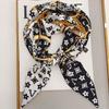 Bufanda Larga Pequeña de Doble Cara para Mujer Ropa de Negocios Cinta OL Primavera y Verano Corea del Sur Nueva Bufanda Pequeña Decorativa Diadema de Gota de Agua