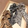 Dongdaemun Corea del Sur con cinta de salchicha con estampado de leopardo, anillo para el pelo con lazo, cuerda para la cabeza de chica con temperamento, bola para cola de caballo, tocado