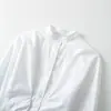 Venta al por mayor transfronteriza 2026 estilo europeo y americano moda versátil casual simple corbata de moño manga larga camisa de mujer G80532