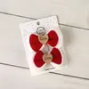 Accesorios para el cabello de Año Nuevo horquilla de saludo festivo de Año Nuevo tocado corona de princesa clip superior niños gran lazo rojo horquilla bebé