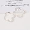 Pendientes de parche de resina de trébol de cuatro hojas de color semitransparente fresco simple que combinan con todo, accesorios de joyería DIY para carcasa de teléfono móvil