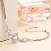 Pulsera de plata de gran venta para mujer, nueva pulsera de trébol de cuatro hojas, joyería de plata, moda simple japonesa y coreana, regalos de plata al por mayor