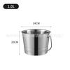 Hielera tipo petaca de acero inoxidable engrosado, cubeta para cerveza, cubeta para hielo para bar KTV, cubeta para vino tinto, cubeta para champán para fiesta, cubeta pequeña