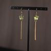 Bolsa de la Suerte de Aretes Florales de Estilo Chino Nuevo, Nuevos Aretes de Gancho Populares, Aretes Niche de Alta Gama, Aretes Únicos, Joyería de Estilo Chino
