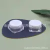 Botella de Esmalte en Gel 10g Caja Cuadrada Tarro de Crema Botella de Muestra de Crema Caja de Polvos 10ml Caja de Sombras de Ojos Botella de Crema para Ojos con Base Cuadrada