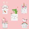 Novos nórdicos ins desenhos animados unicórnio adesivos de parede Creative Switch Socket Beautify adesivos de parede decorativos DIY Switch Stickers