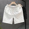 Shorts de Verano para Hombre Pantalones Casuales para Hombre Estilo Coreano Moderno Pantalones de Cinco Puntos para el Hogar Combinación Total Ropa Exterior Holgada Pantalones de Playa