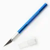 Cuchillo de tallado metálico personalizado para cortar papel, navaja tipo bolígrafo de aleación de aluminio para grabar papel, grabado manual de película para teléfono móvil, grabado de diario DIY