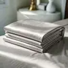 Lençol de seda gelada de verão peça única, cor sólida, não Tencel, para dormir nu, adequado para dormitório estudantil, pessoa solteira, conjunto de três peças de capa de edredom e fronha com toque frio