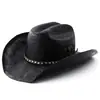 Chapéu de Palha Trançado Feito à Mão Chapéu de Cavaleiro Cowboy Chapéu Ocidental Britânico Chapéu de Jazz Mais Vendido Amazon Ebay