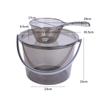 Cubo de Plástico Transparente Hogar Portátil Cubo Grande con Tapa Estudiante Cubo Grueso Palangana Agua traje