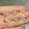Cristal Branco Natural Borboleta Amarela Deus da Riqueza Tara Peixe Pequeno Contas Soltas Acessórios para Joias Pulseira de Contas Artesanal DIY Contas de Buda