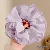 Goma para el pelo de encaje francés, un accesorio para el cabello de alta gama para mujer, perfecto para crear un moño o una cola de caballo elegante. Es un coletero delicado y elegante, disponible en tamaño grande