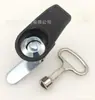 Fechadura triangular pequena para lixeira, fecho de compressão, armário com caixa de luz publicitária, caixa de distribuição de energia, fechadura de porta de armário com alça de aço inoxidável