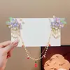 Acessório de Cabeça Hanfu Estilo Antigo para Crianças, Corrente de Testa de Princesa Estilo Chinês para Meninas, Grampo de Cabelo com Borla para Traje Antigo, Acessório de Cabelo com Pingente para Sobrancelha