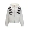 Sudadera con capucha bordada con parche de letra estilo americano para hombre y mujer, chaqueta de diseño de alta costura de otoño para parejas, cárdigan deportivo retro