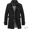 Chaqueta casual para hombre de moda 2022 primavera nueva chaqueta de trabajo para hombre abrigo de trabajo gabardina de algodón lavado