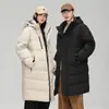 Elegante y de Moda Chaqueta de Plumas de Ganso para Pareja Tianshan Snow Goose Chaqueta de Plumas de Ganso de Longitud Media para Hombre y Mujer Chaqueta de Plumas con Capucha