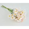 Flor Artificial Amarrada à Mão Crisântemo Verde Venda Quente Transfronteiriça Margarida Pequena Simulação Flor Artificial Grampo de Cabelo Flor de Seda Flor de Mesa Pequeno Crisântemo