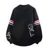 Suéter para hombre de marca popular y de moda transfronteriza, personalizado para cachorros, con jacquard y cuello redondo. En stock, pedido completo, manga larga